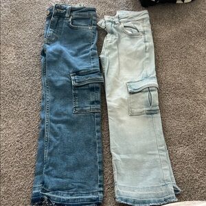 Denim Cargo Jeans
